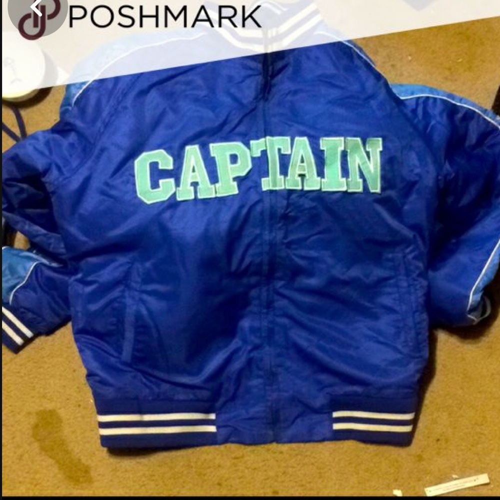 Captain America coat! Halloween costume? Heavy! Size 2xL blue!